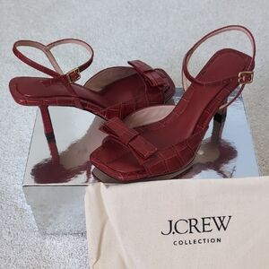 NWT J. Crew Leather Heels Size 7.5